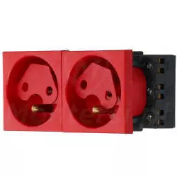 WP45X4572 - Gniazdo 2x 230 V AC typu F, blokada