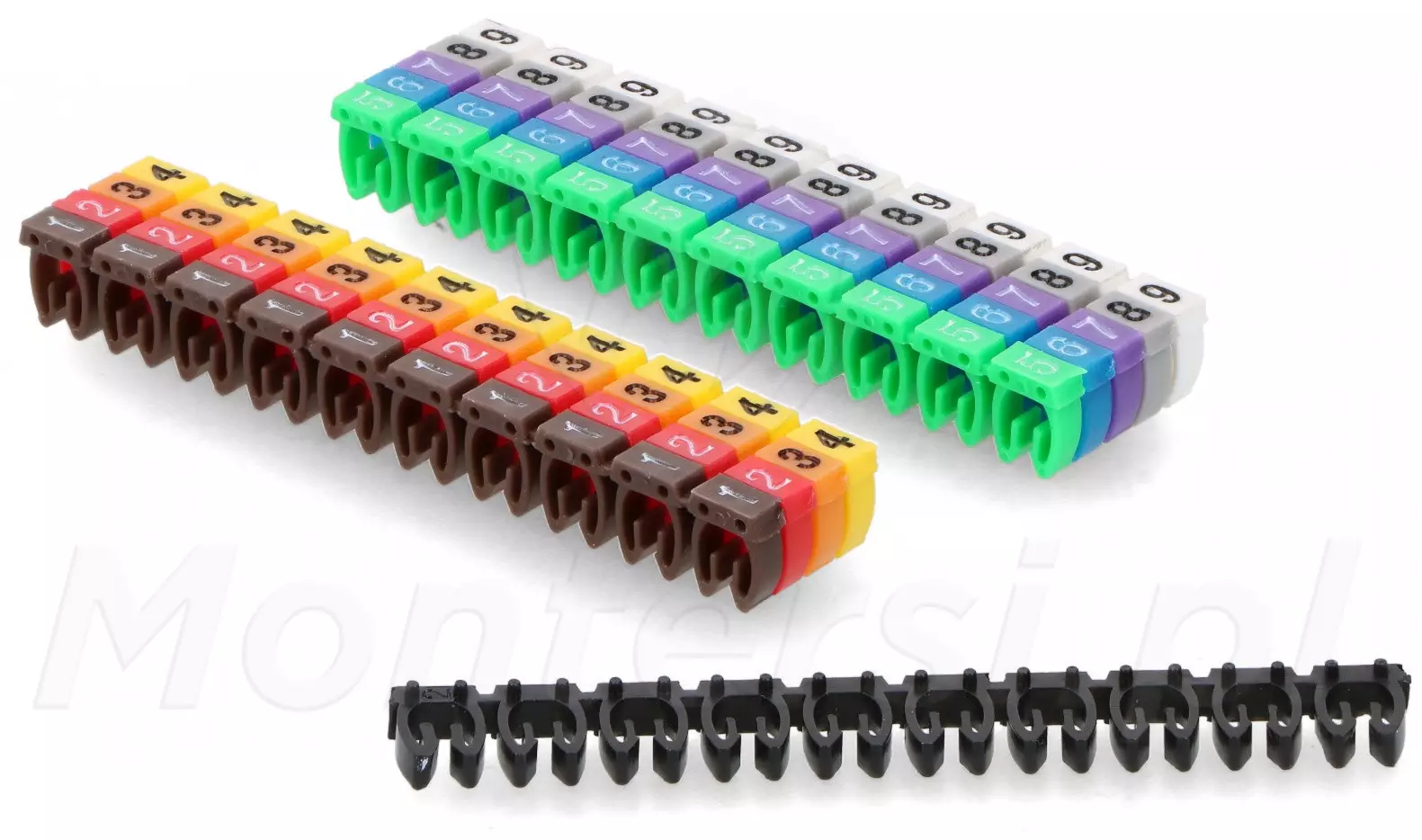 Oznacznik do kabli wielokolorowy - cyfry 0...9 (1,5-2,5mm)