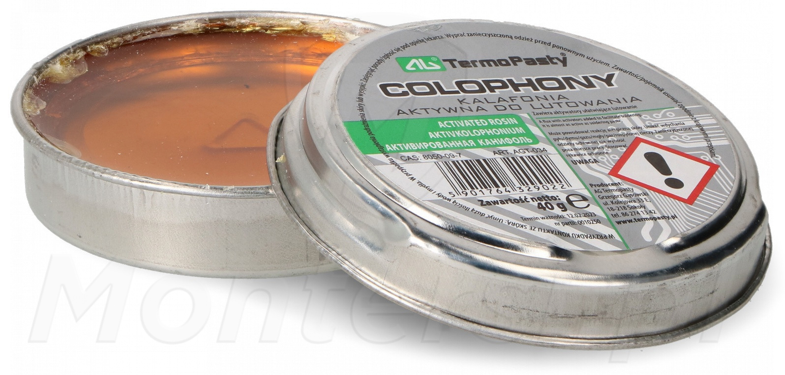 Kalafonia - topnik lutowniczy 40g