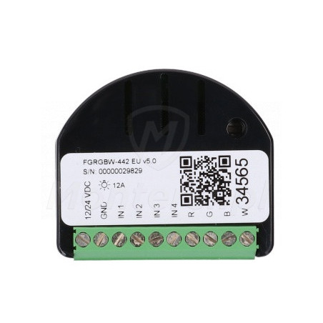 FGRGBW-442 - Kontroler RGBW2 Fibaro - konektory