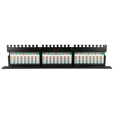 CCAS-PA6-24UTP- O - Panel kat.6 UTP 24 x RJ45 z półką - góra