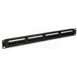 CCAS-PA6-24UTP - Panel kat.6 UTP 19" 1U, 24 x RJ45 - front