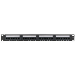 CCAS-PA6-24UTP - Panel kat.6 UTP 19" 1U, 24 x RJ45 - front