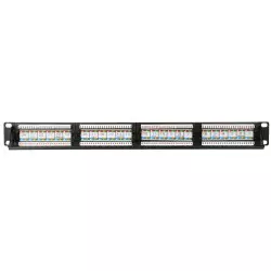 CCAS-PA6-24UTP - Panel kat.6 UTP 19" 1U, 24 x RJ45 - góra