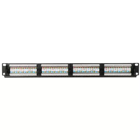 CCAS-PA6-24UTP - Panel kat.6 UTP 19" 1U, 24 x RJ45 - góra