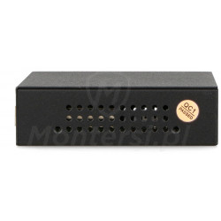 SFG64 - 6-portowy switch, 4x PoE at/af GE, UPLINK, SFP UPLINK - bok