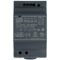 HDR-60-48 - Zasilacz na szynę DIN 48V/1.25A