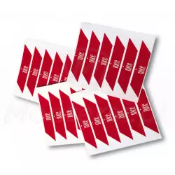 Nalepki ostrzegawcze WA10