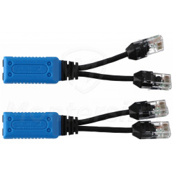 P-POE2 - Splitter 2xRJ45 (wtyk) - 1xRJ45 (gniazdo)