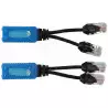 P-POE2 - Splitter 2xRJ45 (wtyk) - 1xRJ45 (gniazdo)