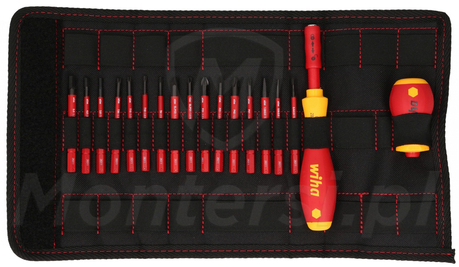 WIHA 41231 - Zestaw wkrętaków z bitami slimVario
