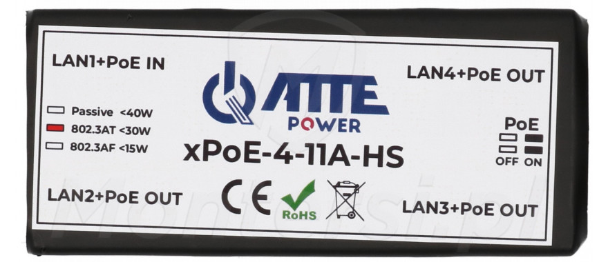 Extender ATTE xPoE-4-11A-HS