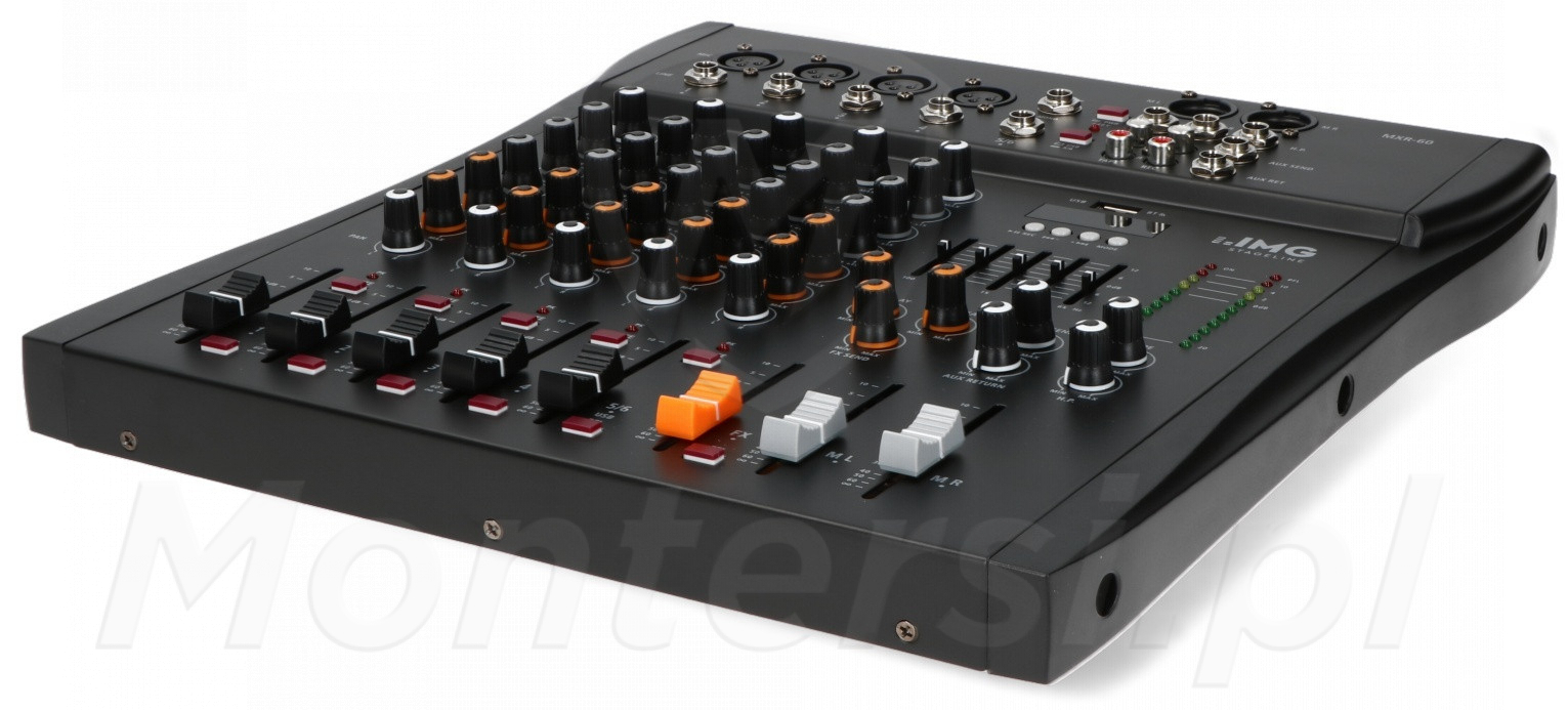 MXR60 - 6-kanałowy mikser audio, USB full-duplex, Bluetooth