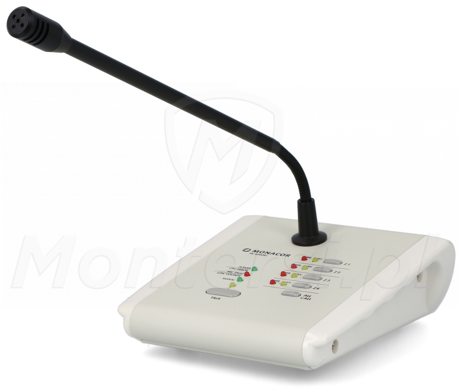 PA-4000RC - Mikrofon pulpitowy PA, 4-strefowy