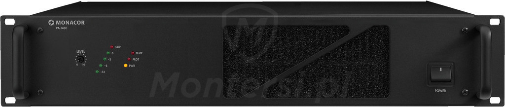 PA-1480 - Wzmacniacz mocy 480 W, 100 V, 70 V, 62 V, RACK 19"
