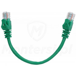 Zielony patchcord UTP 5e