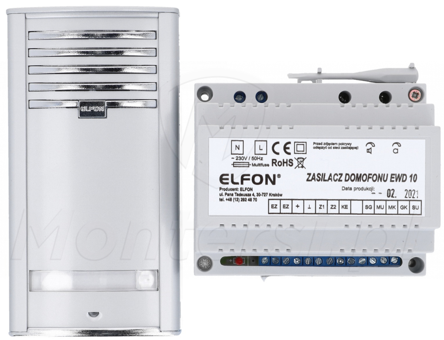 P1 - 1 abonentowy zestaw bramowy P1 - 1 abonentowy zestaw bramowy