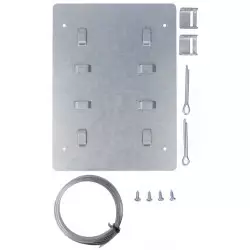 Opaska zaciskowa z blachą montażową OZB2