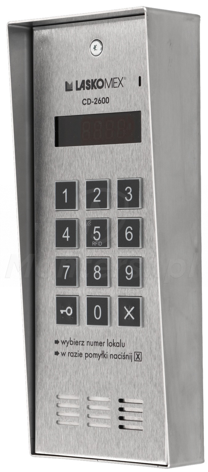 CD-2600R - Cyfrowy panel bramowy, RFID