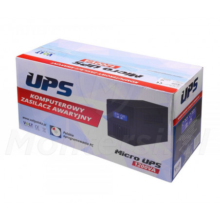 Opakowanie zasilacza Micro UPS 1200 2x7Ah