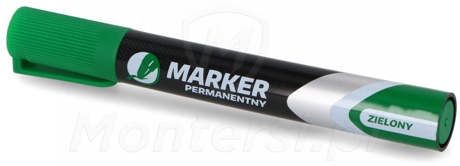 Zielony marker permanentny Zielony marker permanentny