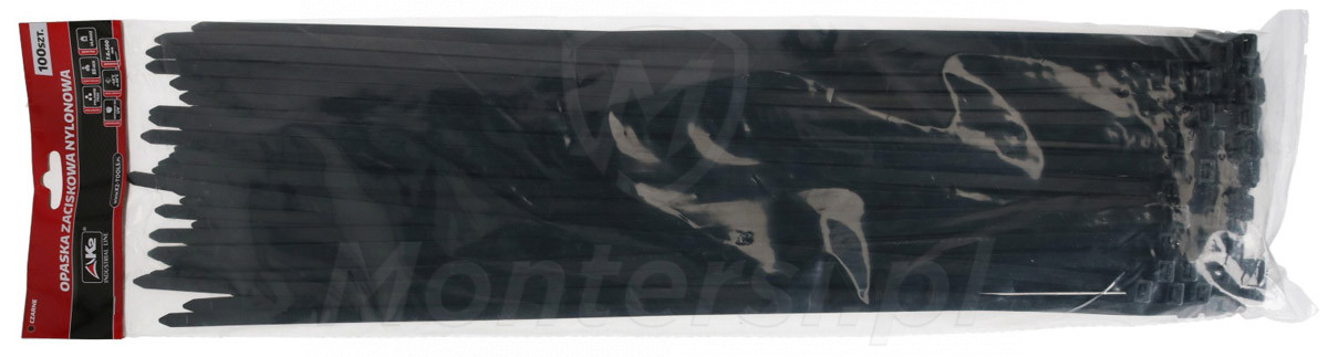 Opaska 500/7.6 czarna, opakowanie 100 szt.