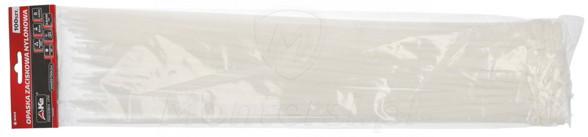 Opaska 450/4.8 biała, opakowanie 100 szt.