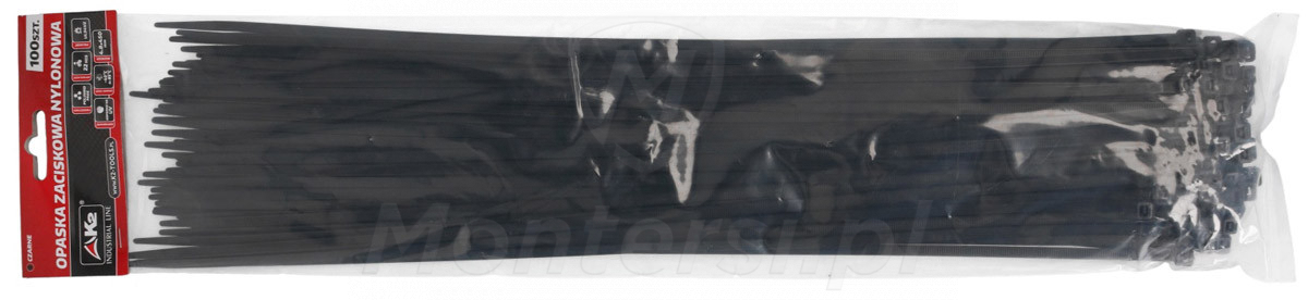 Opaska 450/4.8 czarna, opakowanie 100 szt.