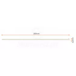 Biała opaska nylonowa 200/3.6