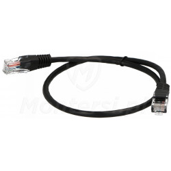 Czarny patchcord UTP 5e dł. 0.5 m