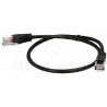 Czarny patchcord UTP 5e dł. 0.5 m Czarny patchcord UTP 5e dł. 0.5 m