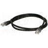 Czarny patchcord UTP 5e, dł. 1m Czarny patchcord UTP 5e, dł. 1m