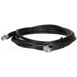 Czarny patchcord UTP 5e dł. 2m