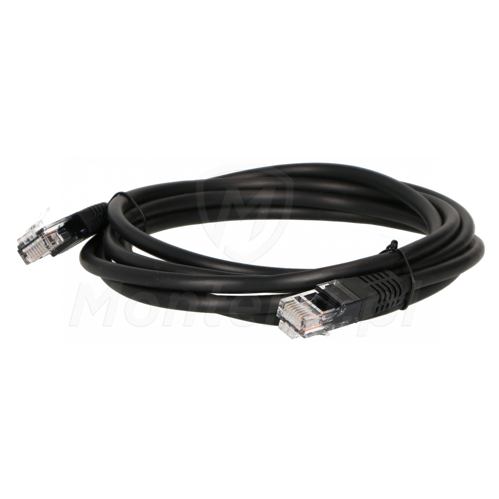 Czarny patchcord UTP 5e dł. 2m