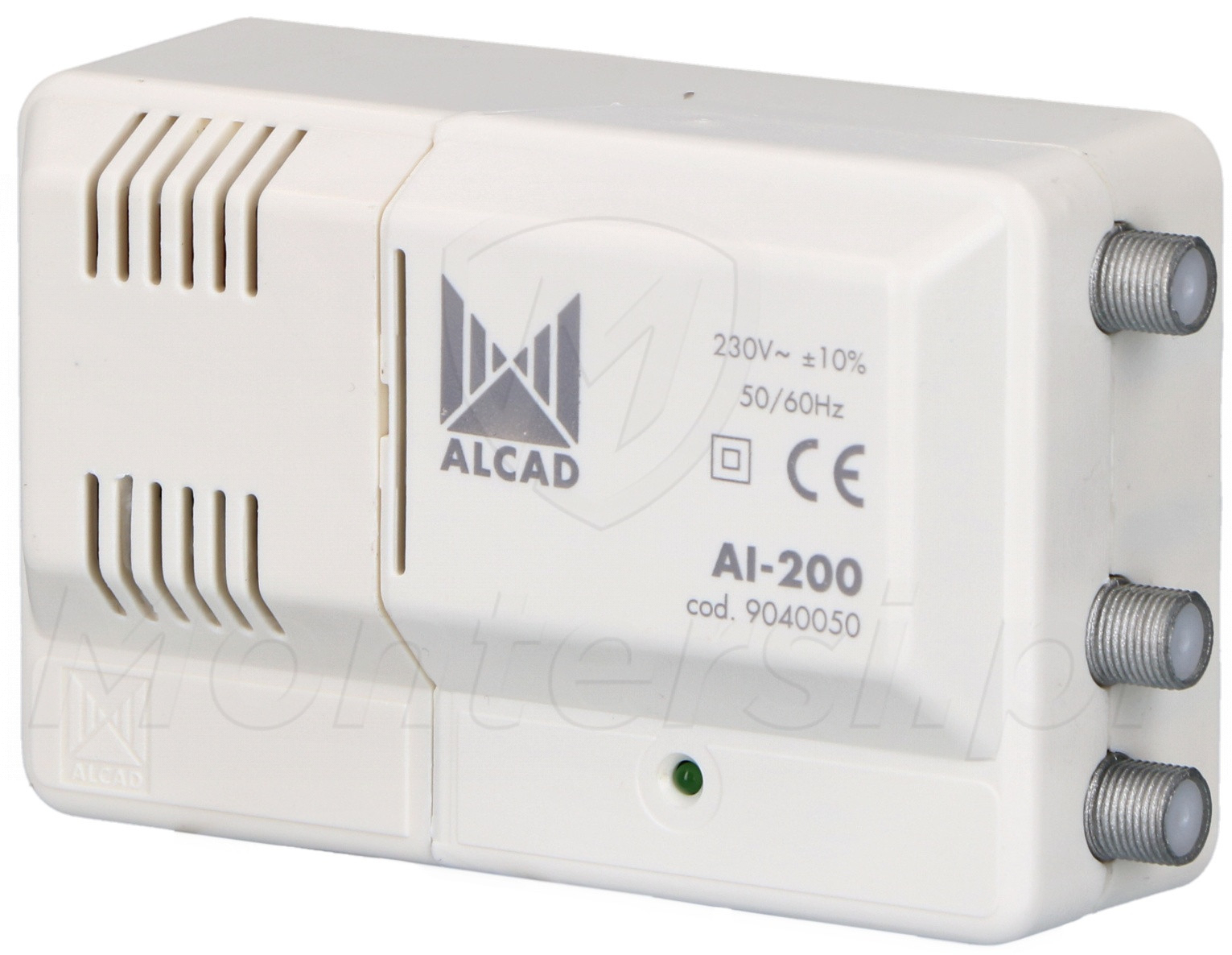 AI-200 - Szerokopasmowy wzmacniacz VHF/UHF, 12-16 dB, 2 wyjścia AI-200 - Szerokopasmowy wzmacniacz VHF/UHF, 12-16 dB, 2 wyjścia