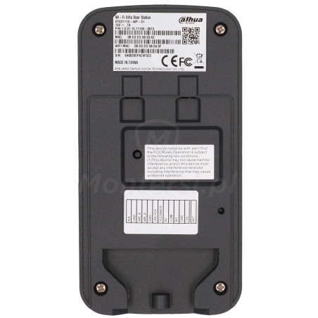 Tył panelu bramowego IP VTO2111D-WP-S1