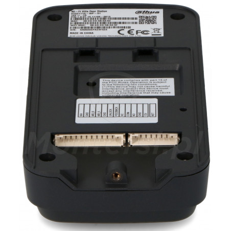 Złącza panelu bramowego IP VTO2111D-WP-S1
