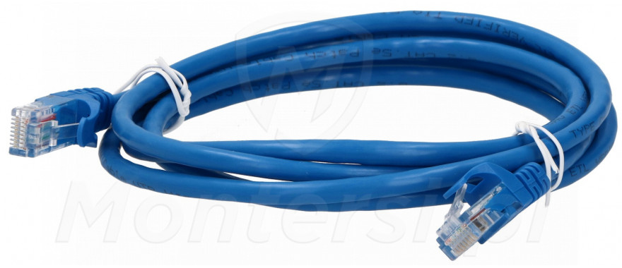 Niebieski patchcord UTP 5e, dł. 1.8 m