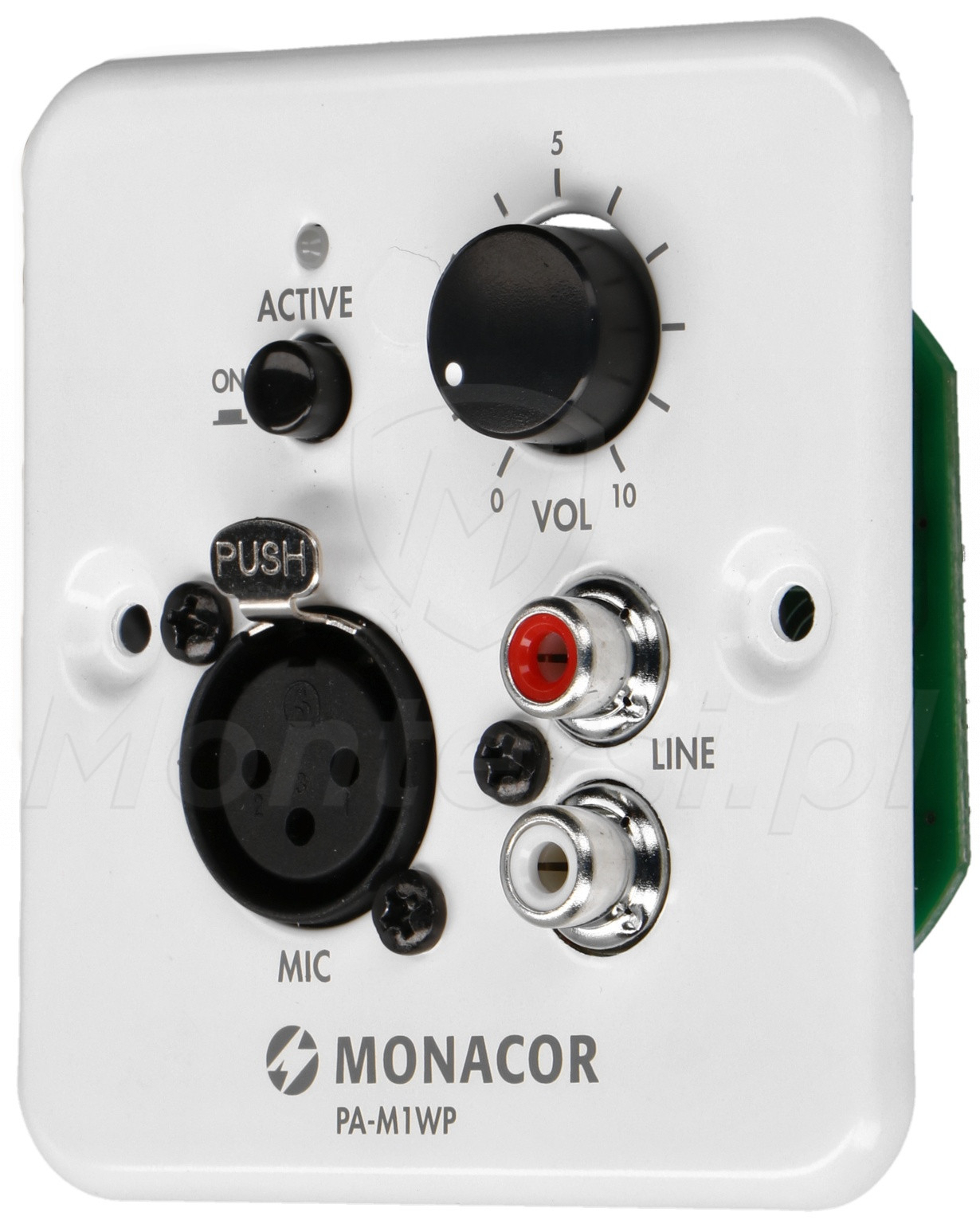 PA-M1WP - Panel ścienny 2x RCA, XLR