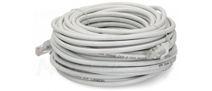 Szary patchcord UTP 6 dł. 20m