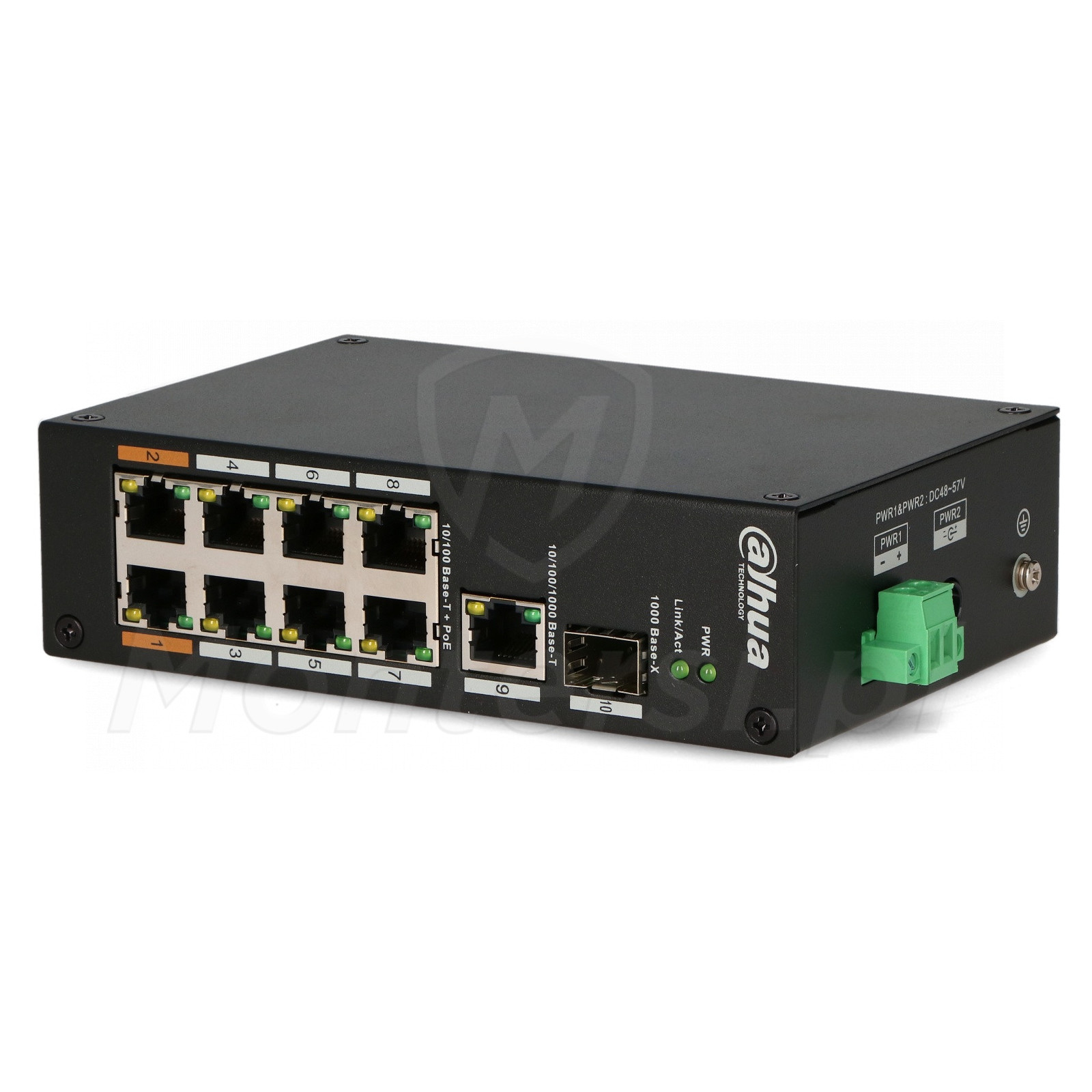 PFS3110-8ET-96 - 8 portowy switch, 6x PoE 802.3 at/af, 2x HI-PoE, SFP ...