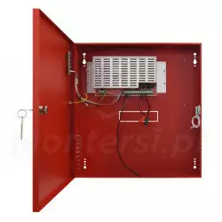 Wnętrze zasilacza buforowego EN54C-2A17