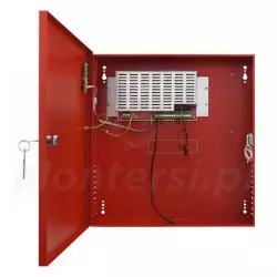 Wnętrze zasilacza buforowego EN54C-3A17