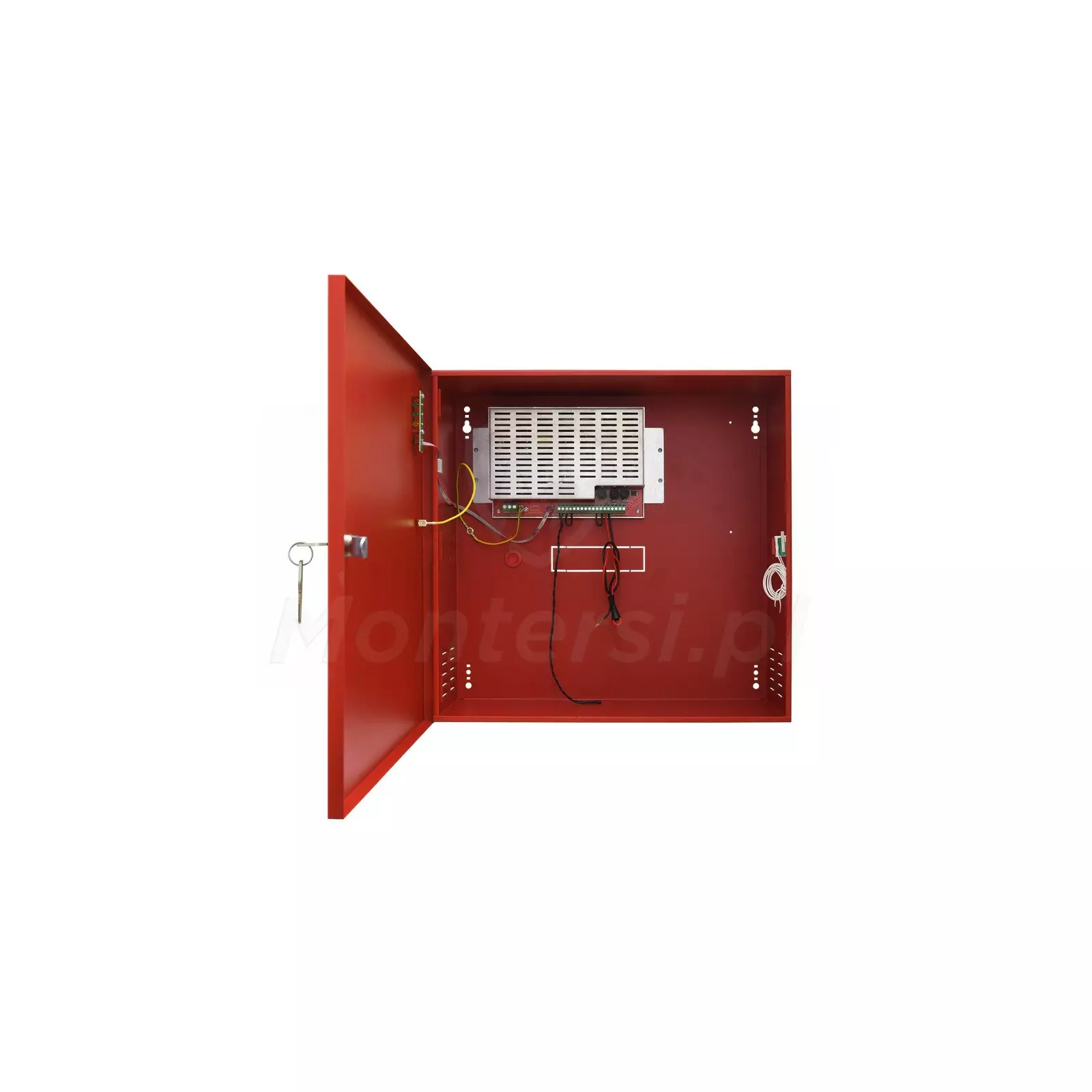 Wnętrze zasilacza buforowego EN54C-5A28