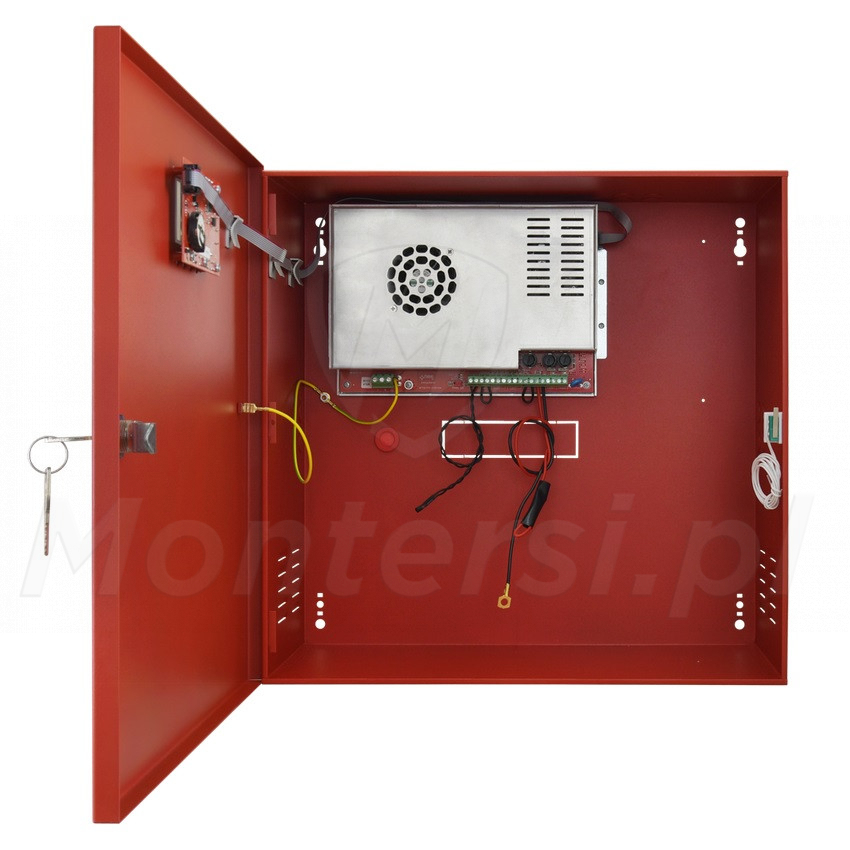 EN54C-10A40LCD - Zasilacz buforowy 24 V / 10 A, 2x 40 Ah, interfejs ethernet / RS485, panel LCD