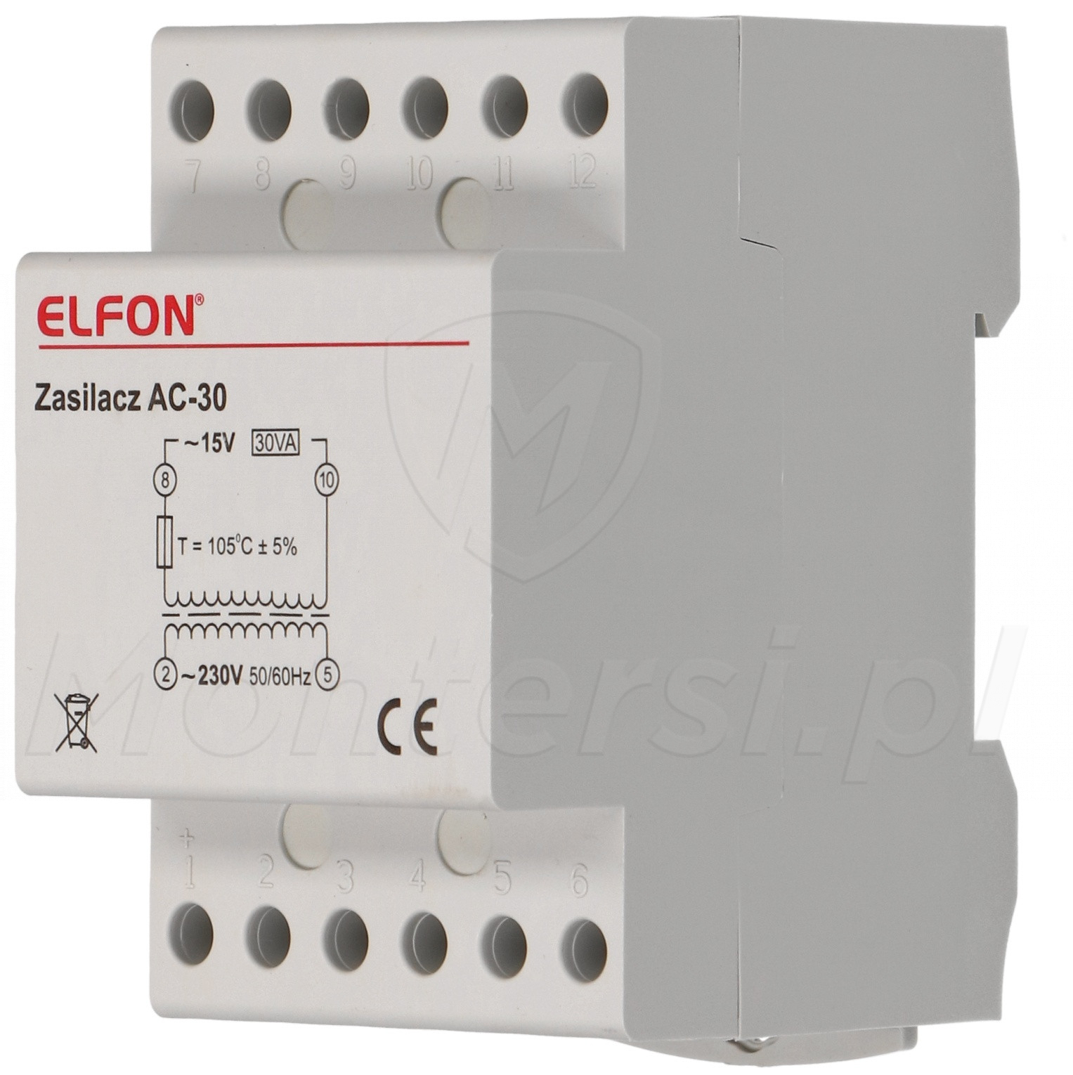 AC-30 - Zasilacz 15V/2A systemu OPTIMA AC-30 - Zasilacz 15V/2A systemu OPTIMA