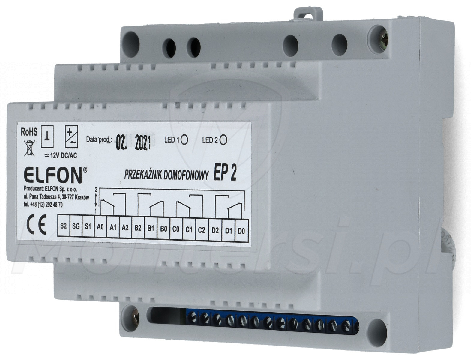 EP-2 - Przekaźnik domofonowy EP-2 - Przekaźnik domofonowy