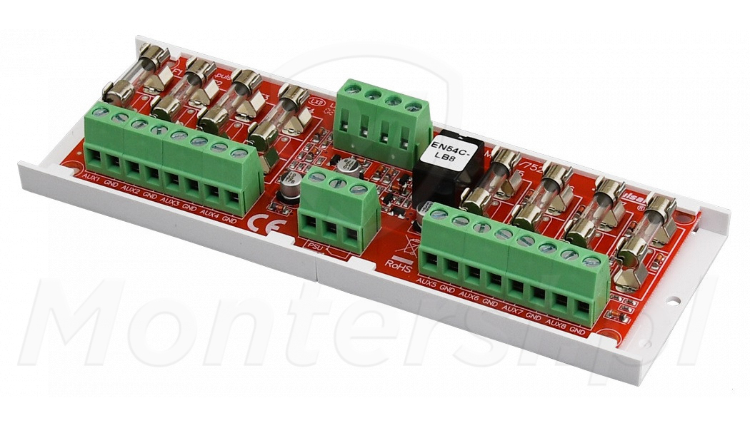 EN54C-LB8 - Moduł bezpiecznikowy, 8x FTA