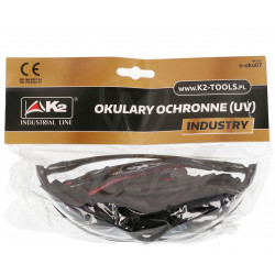 Okulary ochronne 2w1 INDUSTRY UV