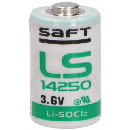 SAFT LS 14250 - Bateria 1/2 AA, 3.6V, 1.2 Ah